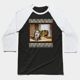 ANTIQUE ROMAN MOSAICS ,GREEK COMEDY THEATER MASKS Baseball T-Shirt